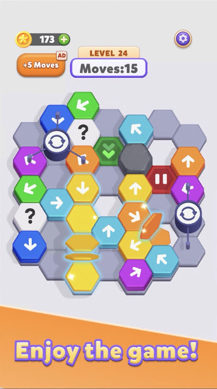 Hexa Run - Block Puzzle Gameplay Screenshot 2